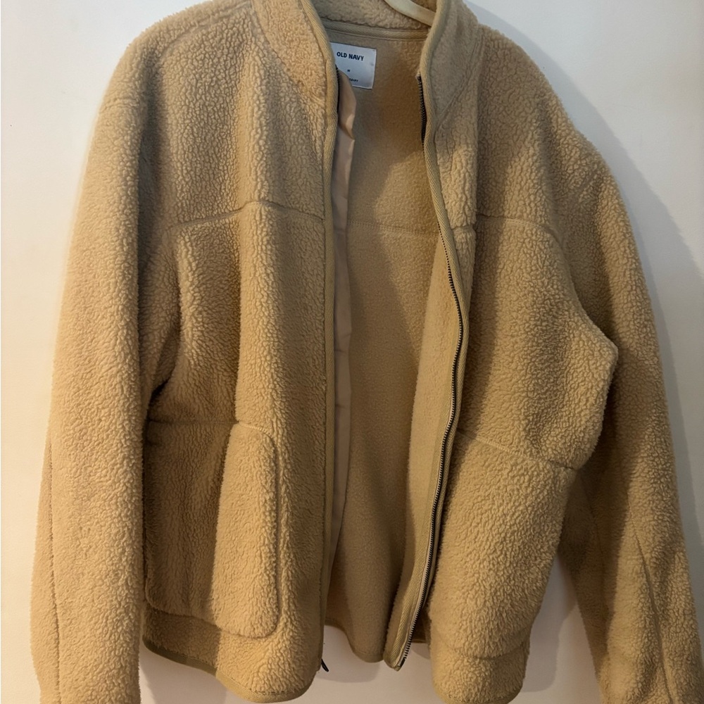 Old Navy Tan Fleece Jacket